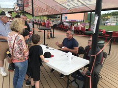 Pittsburgh Pirates great, Andy Van Slyke on hand for a ballpark appearance meeting and greeting fans of the Altoona Curve