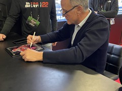 Hockey Hall of Famer, Paul Coffey at the Topps booth during the 2022 NHL All-Star Game
